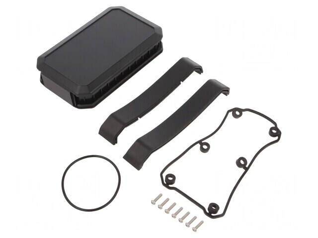 Carcasă universală neagră IP67 WH ABS 79x126x28 mm
