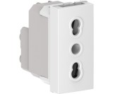 Priza standard italian 1M Flexo Himel alb