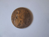 UK 1/2 Penny 1905 regele Edward VII, Europa, Cupru (arama)