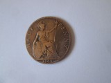 UK 1/2 Penny 1905 regele Edward VII, Europa, Cupru (arama)