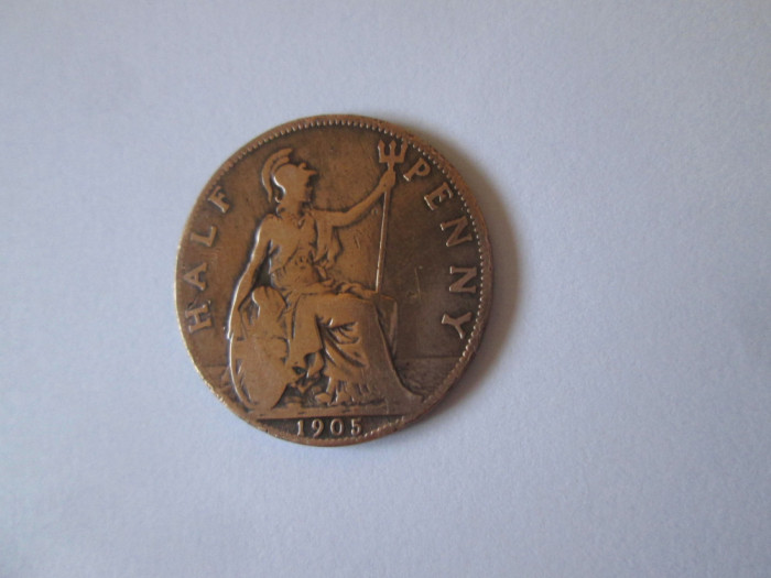 UK 1/2 Penny 1905 regele Edward VII