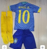 ECHIPAMENTE COMPLETE FOTBAL COPII 4/14 ANI,NEYMAR/BRAZILIA,MODEL NOU, YS, YXL, YXXL