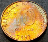 Cumpara ieftin Moneda exotica 10 SENTIMO - FILIPINE, anul 1997 *cod 674 B = UNC PATINA, Asia