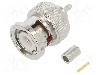 Conector BNC, 50&Omega;, tata, aurit, AMPHENOL - 112516