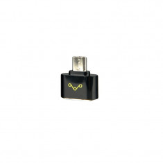 Whitenergy OTG Micro USB 2.0 [M]|USB 2.0 [F], negru foto