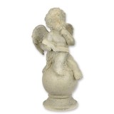 Ingeras citind-statueta pentru gradina din rasini XW-26