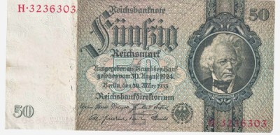 GERMANIA 50 MARCI MARK 1933 foto