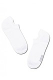 Șosete ultrascurte (anklet) din bumbac, DiWaRi Active 000, Alb, 25 (40-41)