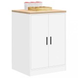VidaXL Dulap depozitare garaj alb 60x51x85 cm lemn masiv de pin