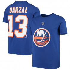 New York Islanders tricou de copii Mathew Barzal #13 Player Name &amp; Number T-Shirt - Royal - Dětské L (13 - 14 let)