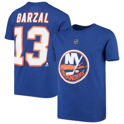 New York Islanders tricou de copii Mathew Barzal #13 Player Name &amp;amp;amp; Number T-Shirt - Royal - Dětsk&amp;eacute; XL (14 - 16 let) foto