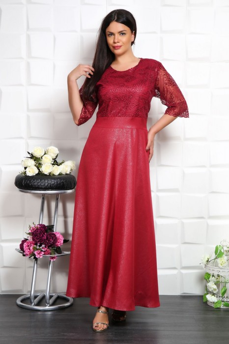 Rochie Lunga Stralucitoare Patricia Bordo - 52Marimea