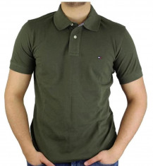 Tricou Tommy Hilfiger, Polo, Regular Fit, Khaki, S foto