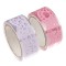 Set Benzi Adezive Washi Dantela, 5m x 18mm, Roz și Lila, 2 Bucăți