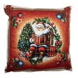 Cumpara ieftin Fata perna Mos Craciun poliester multicolor IG 45x45 cm