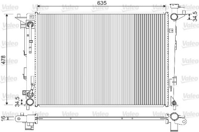 VALEO 733213 Radiator, racire motor foto