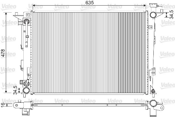 VALEO 733213 Radiator, racire motor