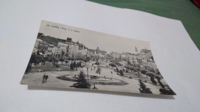 CARTE POSTALA TARGU MURES -PIATA I.V.STALIN CIRCULATA foto