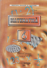 Matematica. Manual pentru clasa a VI-a (Ed. Radical) foto