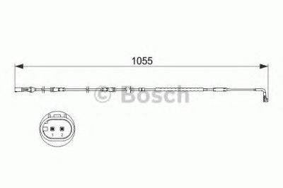 Senzor de avertizare,uzura placute de frana BMW Seria 7 (F01, F02, F03, F04) (2008 - 2015) BOSCH 1 987 473 506 foto