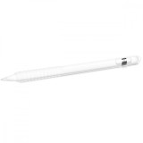 Husa Silicon Apple Pencil 1 Kwmobile, Alb - Protectie Anti-Alunecare, Compatibila iPad Pro 9.7/10.5/12.9