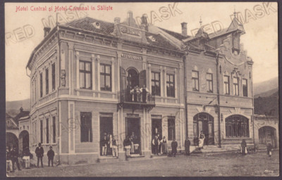 4982 - SALISTE, Sibiu, Hotel, Restaurant, Romania - old postcard - unused foto