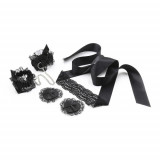 Seturi de bondage usor - Crushious Indanteleaza-ma Set de Danetla Neagra Nivel Incepator Potrivit pentru Cele Timide si Aventuroase
