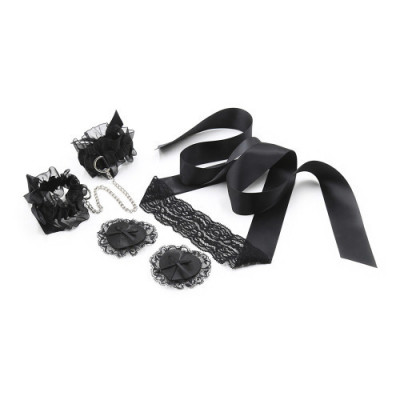 Seturi de bondage usor - Crushious Indanteleaza-ma Set de Danetla Neagra Nivel Incepator Potrivit pentru Cele Timide si Aventuroase foto