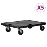 Cumpara ieftin Carucioare de transport 5 buc. negru 58x38x12 cm polipropilena