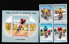 Romania 1986 - CICLISM - MNH foto