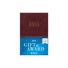 Niv, Gift and Award Bible, Leather-Look, Burgundy, Red Letter Edition, Comfort Print