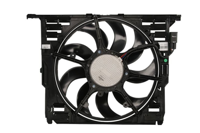 GMV radiator electroventilator BMW Seria 5 F11, 07.2012-2017, 530i, motor 3.0 R6, benzina, cu AC, 600W; 485 mm; 3 pini