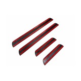 Ornamente praguri auto Exclusive universale plastic aluminiu polisat set 4 bucati Cod: 310013T-FMS39