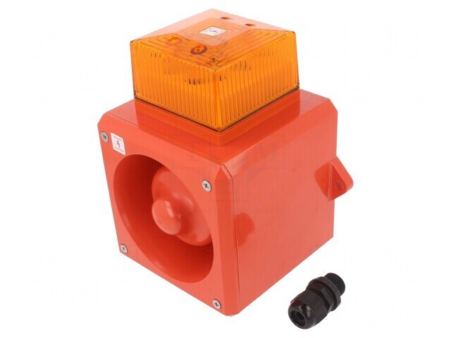 Semnalizator Luminos și Acustic 230VAC Sirenă cu Lumină Flash