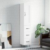 vidaXL Dulap &icirc;nalt, alb, 34,5x34x180 cm, lemn prelucrat