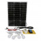 Set panou solar 50W regulator 10A 2xUSB 12/24V 4 becuri LED 8W BK87496