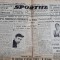 ziar SPORTUL POPULAR 4 04 1946