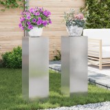vidaXL Suporturi pentru plante exterior , 2 buc, 24x24x75 cm, din oțel inoxidabil