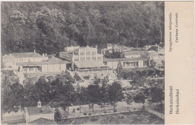 CP Baile Herculane Herkulesf&amp;uuml;rdő gyogyterem kozpontja curhaus Centrale ND(1908) foto