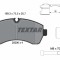 Set placute frana TEXTAR 2920002