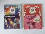 Lot 2 carti Colectia Prichindel - Povesti de Ion Creanga si Povestiri Alese H.C. Andersen, 1991, format mic de buzunar