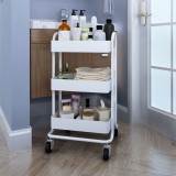 Carucior servire Pyhanta 78,5x46x35cm alb mat [en.casa] HausGarden Leisure