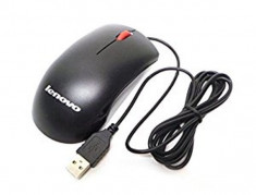 Mouse Optic Lenovo, M-U0025-O, USB, Black foto