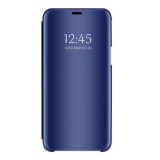 Husa pentru Samsung Galaxy A31, Clear View Flip Mirror Stand, Albastru, ALC MOBILE