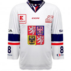 Echipa națională de hochei tricou de hochei Czech Republic 2023/24 CCM PRO Authentic white - XXL