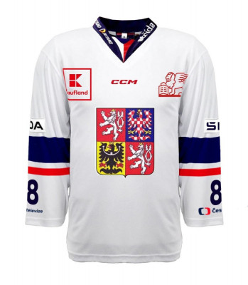 Echipa națională de hochei tricou de hochei Czech Republic 2023/24 CCM PRO Authentic white - L foto