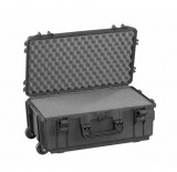 Hard case MAX520S-TR cu roti pentru echipamente de studio, Plastica Panaro