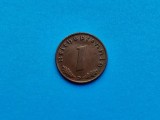 1 Pfennig 1939 lit. D -Germania-stare buna-patina-