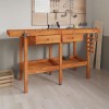 VidaXL Banc de lucru cu sertare și menghine, 162x62x83 cm, lemn acacia 153323