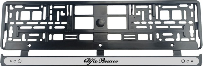 Set 2 bucati, suport numar inmatriculare Alfa Romeo Styled